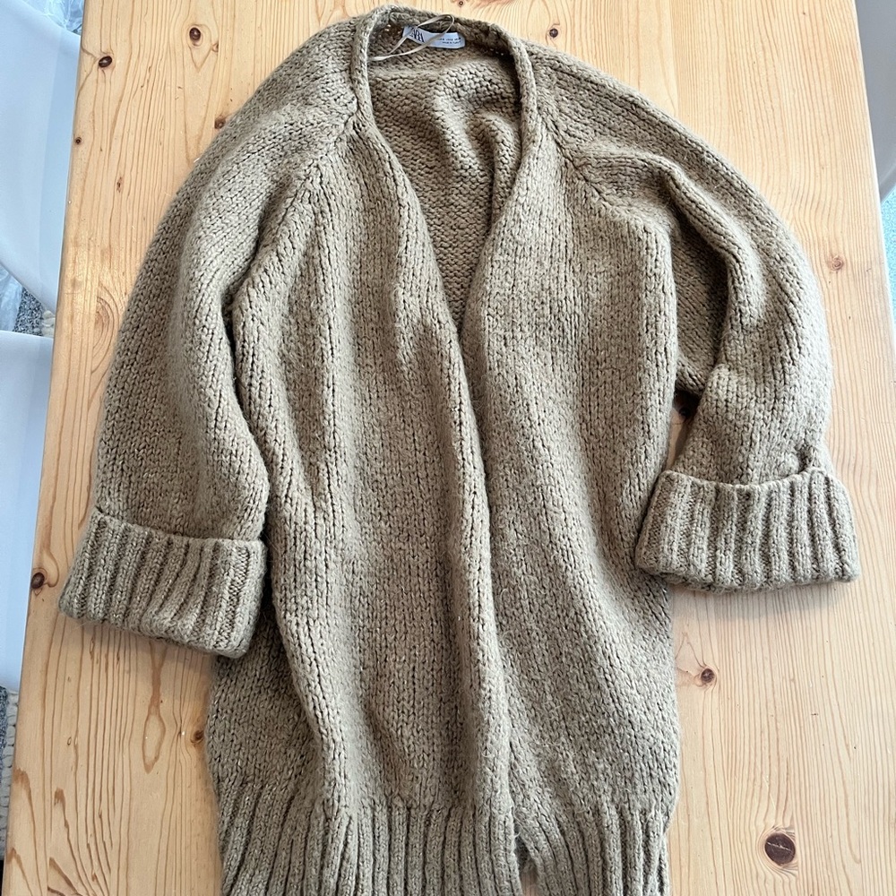 Zara Long Knit Cardigan